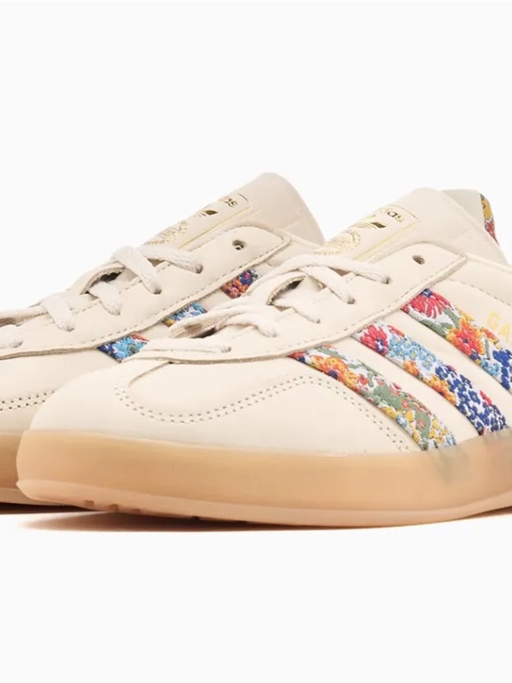 Liberty London Floral Stripe Adidas Gazelle Sneakers